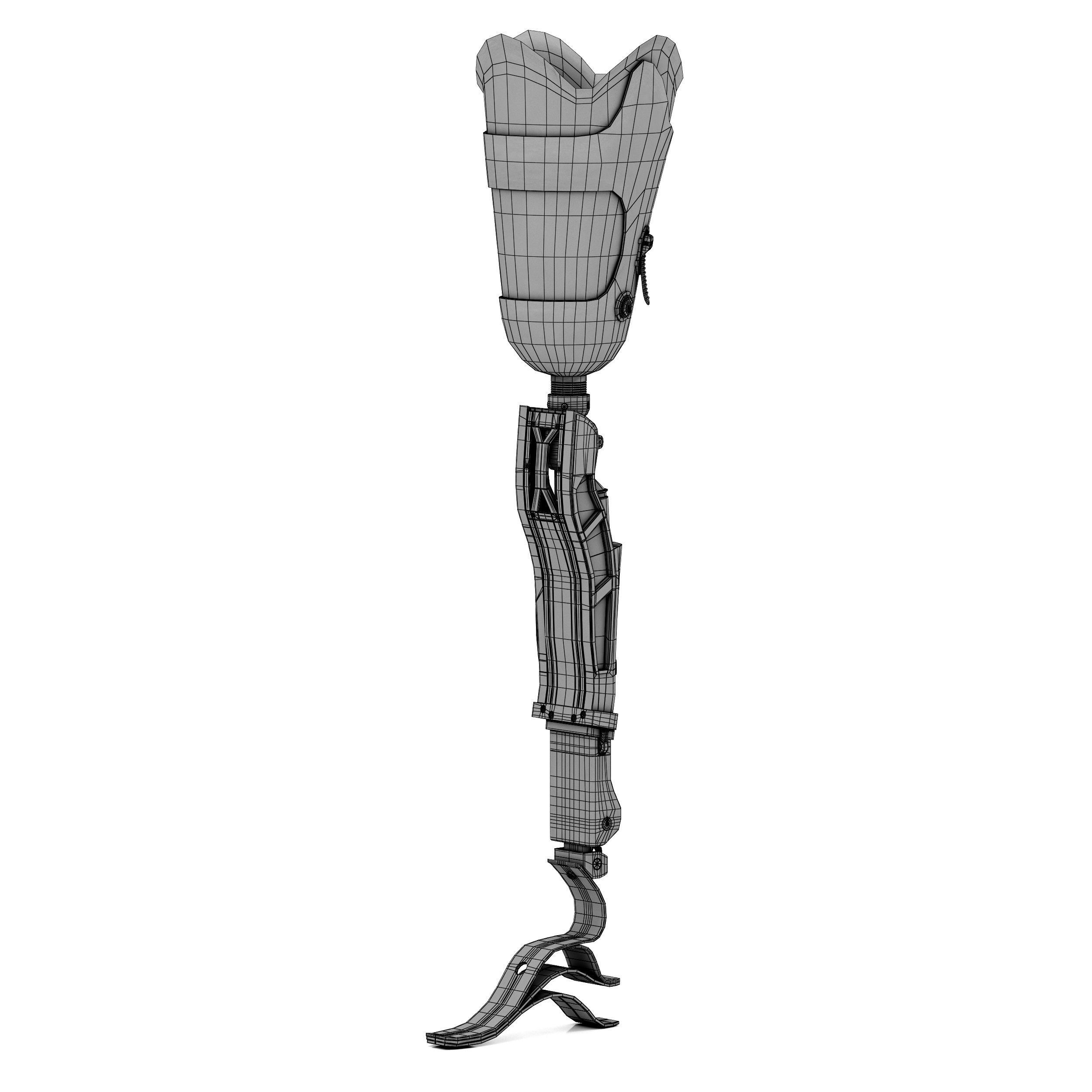 Prosthetic Leg 3D model_9