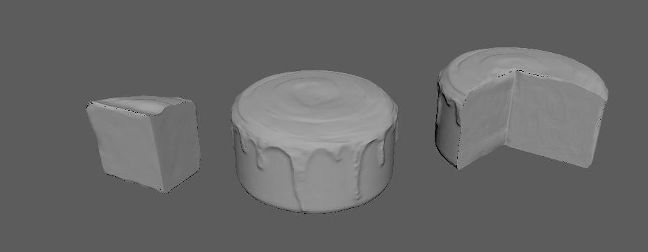 Low Poly Cake Pack Low-poly 3D model_5