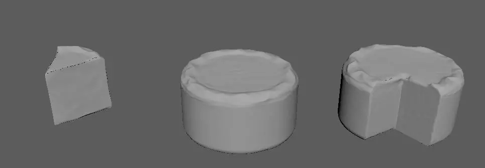 Low Poly Cake Pack Low-poly 3D model_0