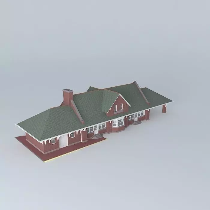 Wausau depot House Free 3D model