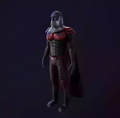 MalaK - star wars  Low-poly 3D model