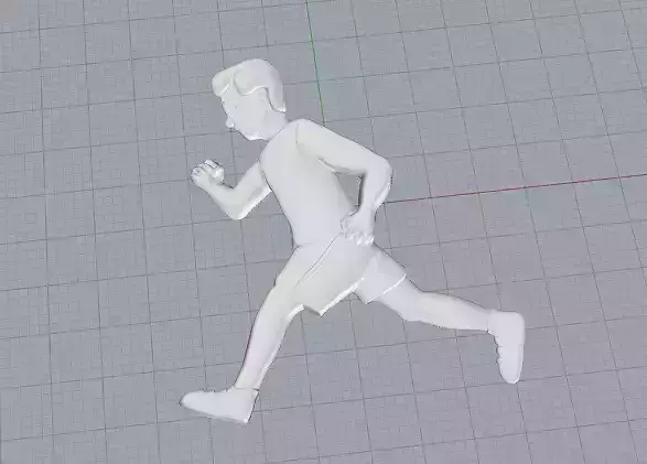 Running man emoji pendant 3D print model