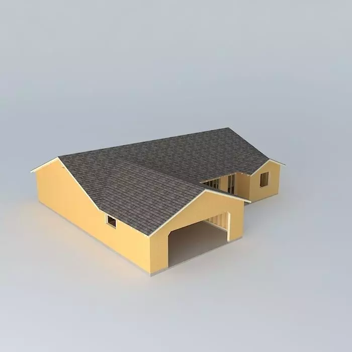 Unfinished House Free 3D model