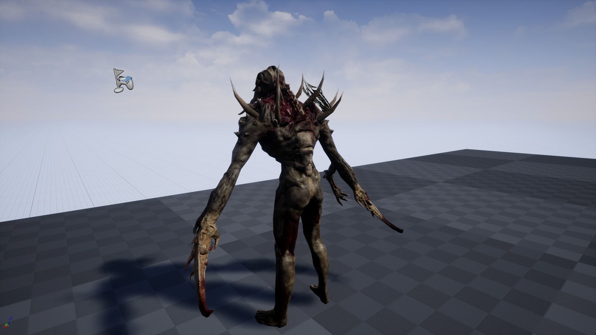 Mutant6 demon Low-poly 3D model_21