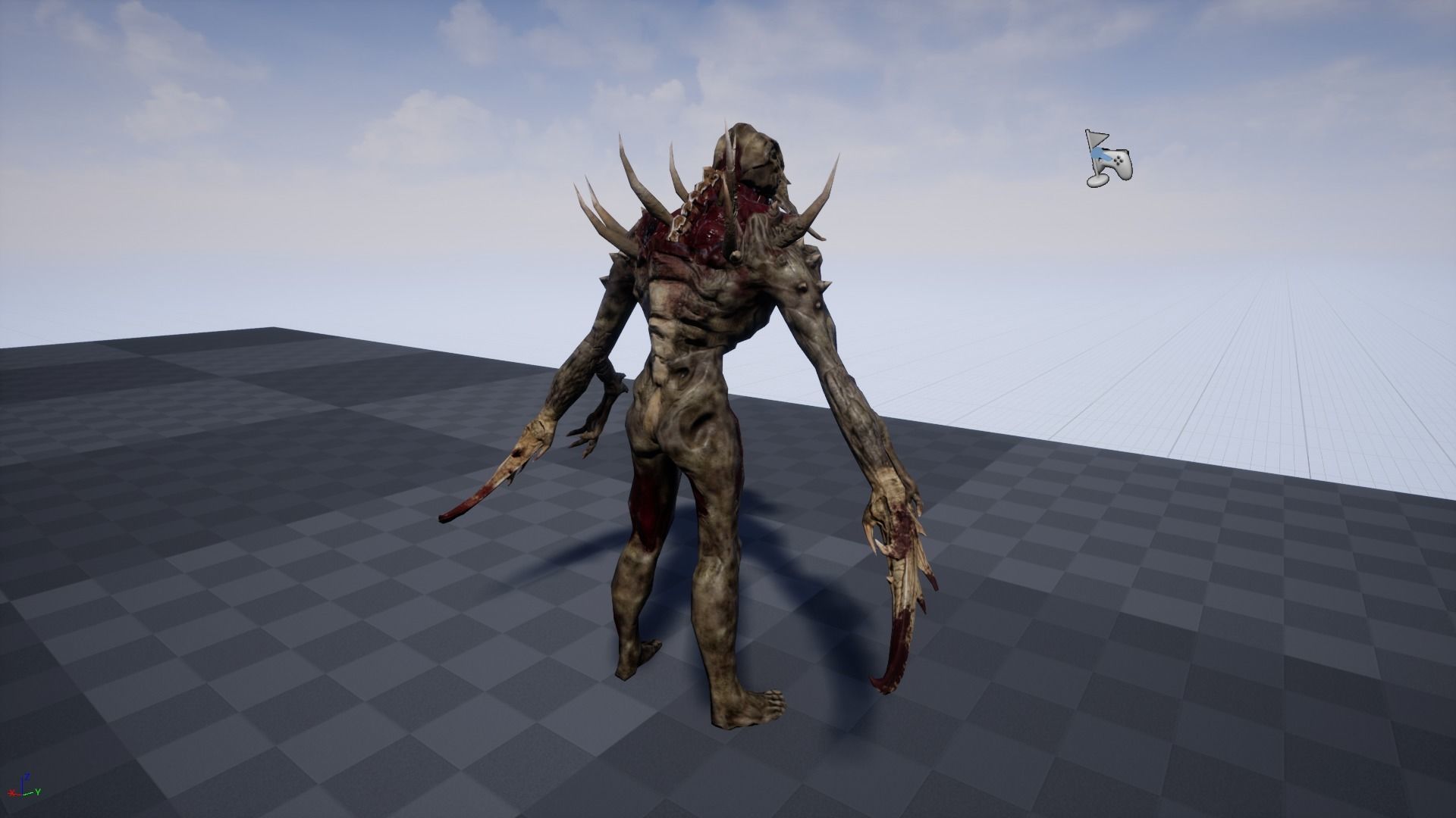 Mutant6 demon Low-poly 3D model_19