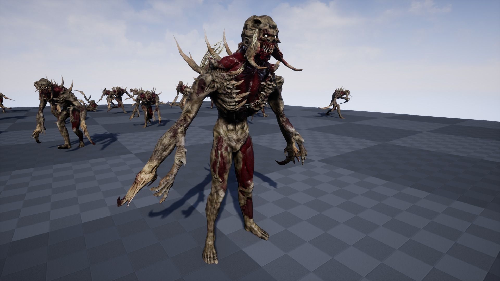 Mutant6 demon Low-poly 3D model_16