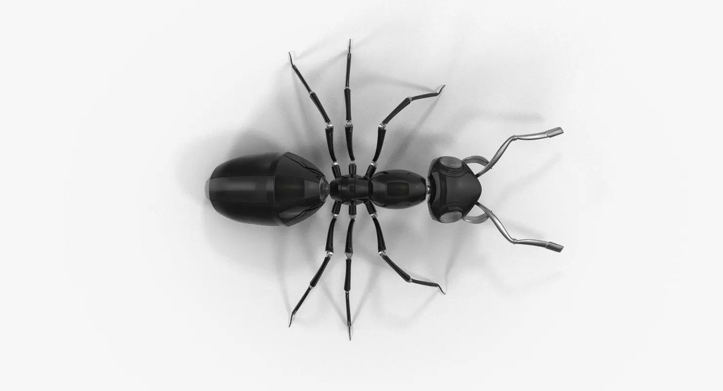 Black Mechanical Ant 3D model