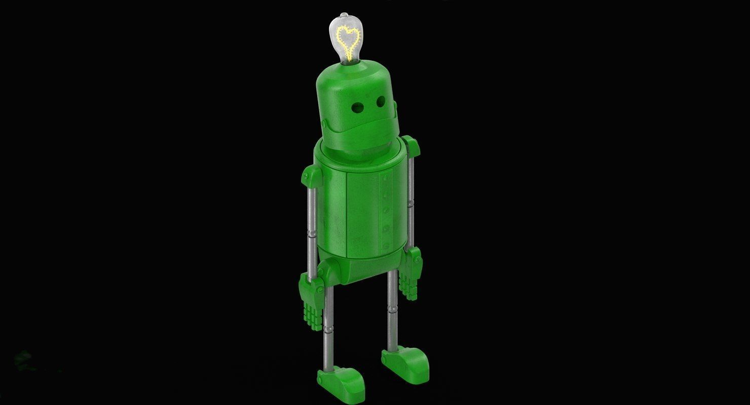 Enamored robot 3D model_9
