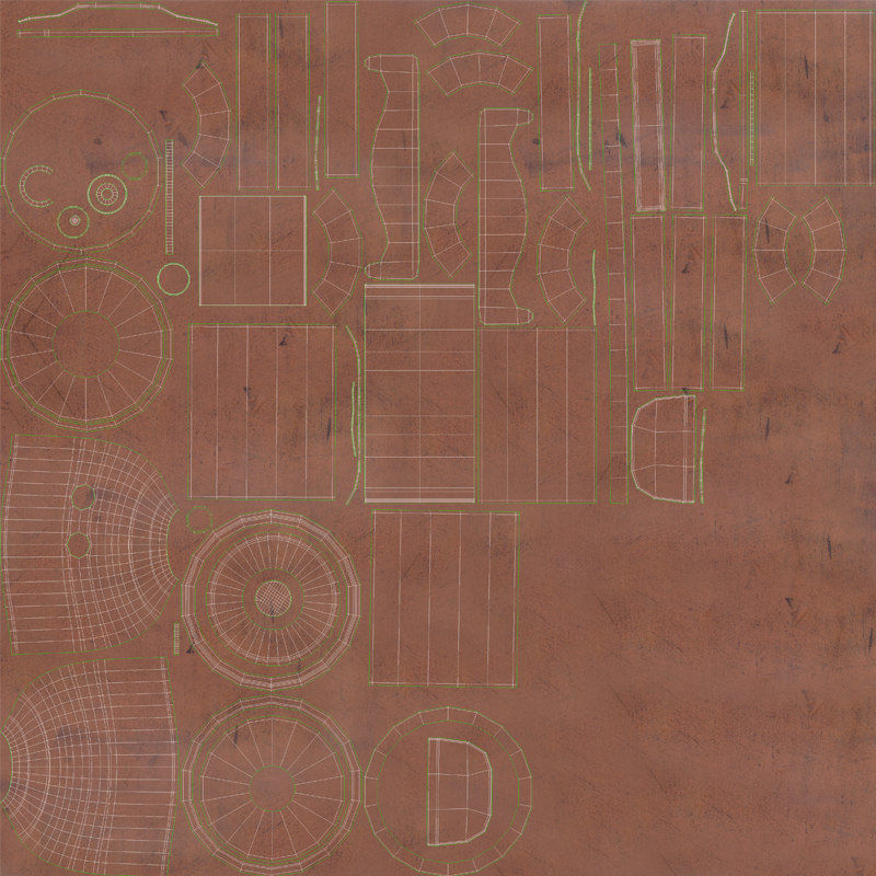 Enamored robot 3D model_12