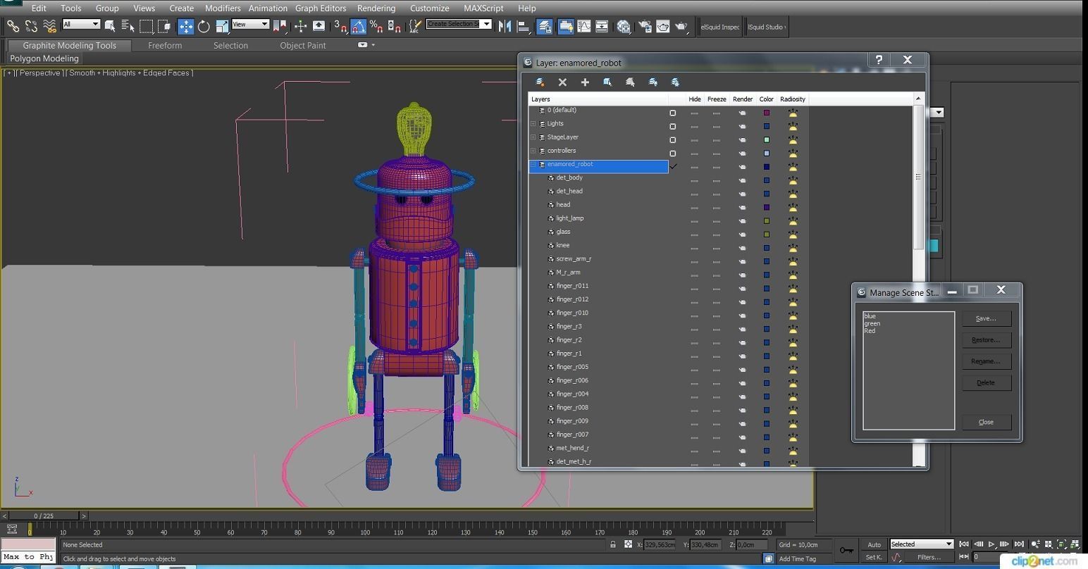 Enamored robot 3D model_13