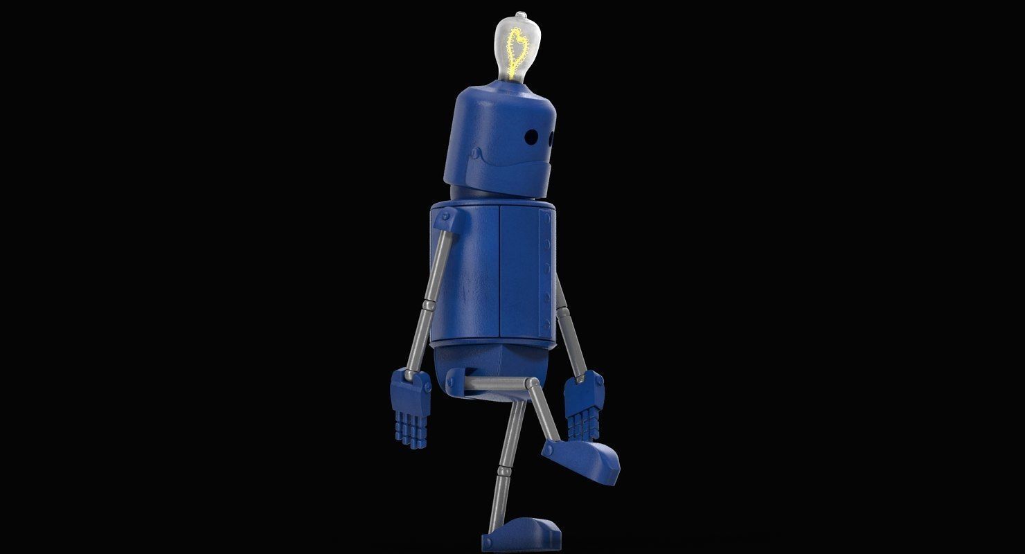 Enamored robot 3D model_6