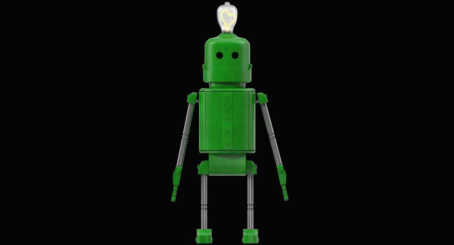 Enamored robot 3D model_8