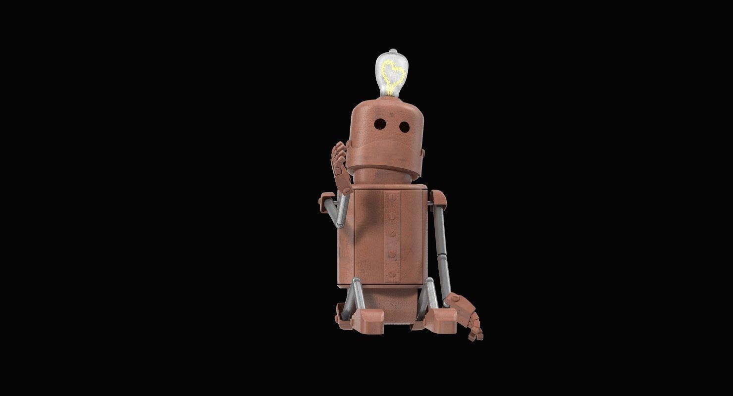 Enamored robot 3D model_1