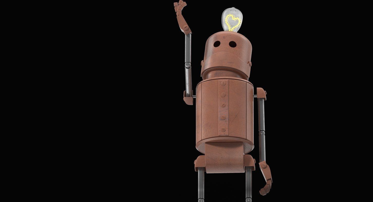 Enamored robot 3D model_3
