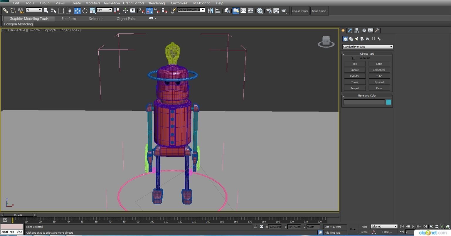 Enamored robot 3D model_14