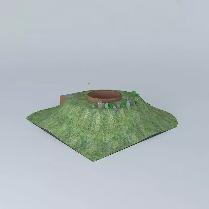 Interactive Underground House Free 3D model_0