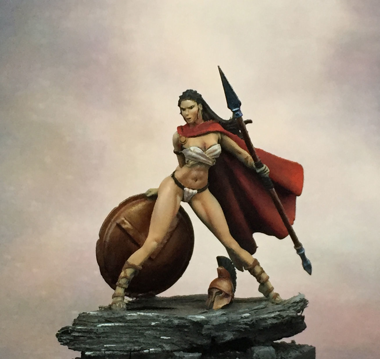 Spartan woman 35mm scale  - Leda 3D print model_7