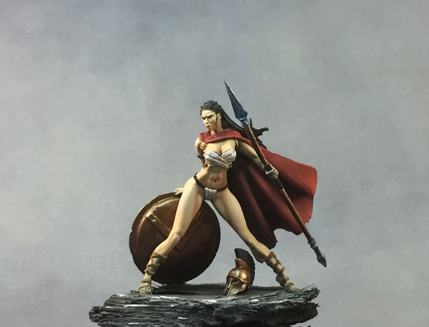 Spartan woman 35mm scale  - Leda 3D print model_11