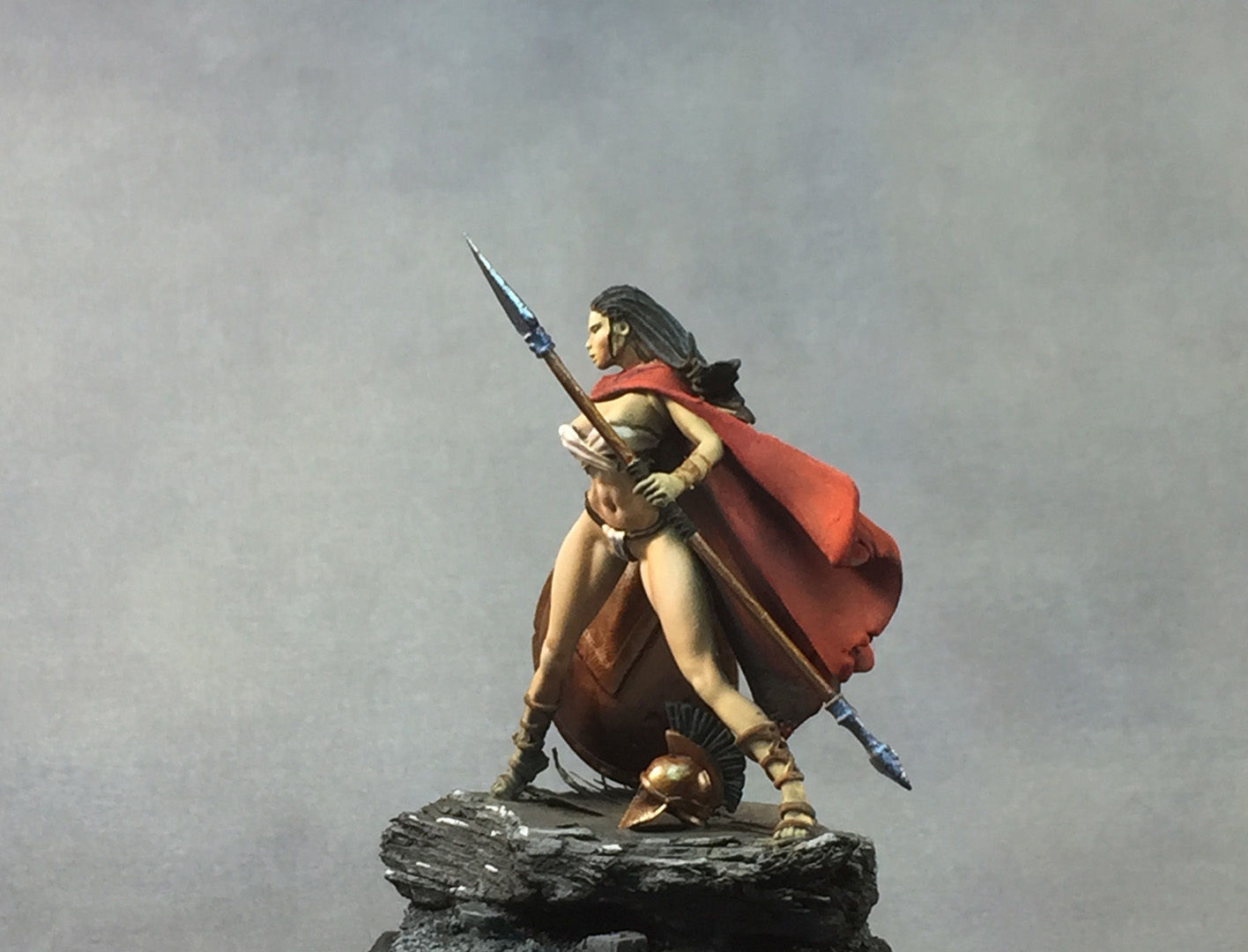 Spartan woman 35mm scale  - Leda 3D print model_10
