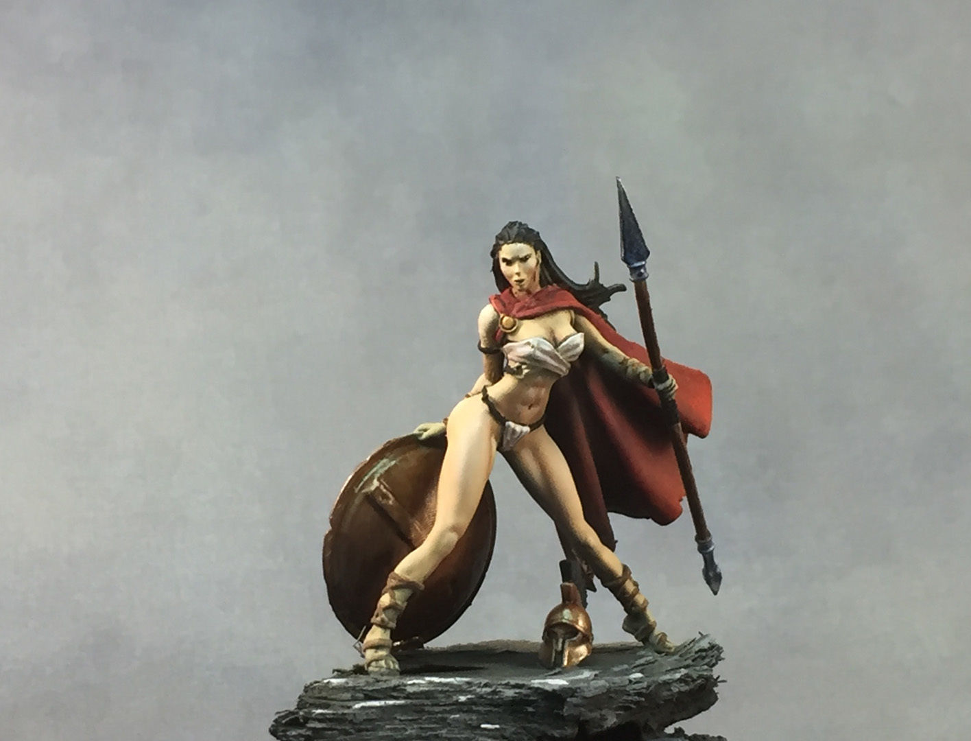 Spartan woman 35mm scale  - Leda 3D print model_12
