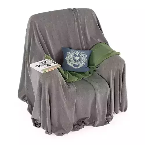 Covered armchair