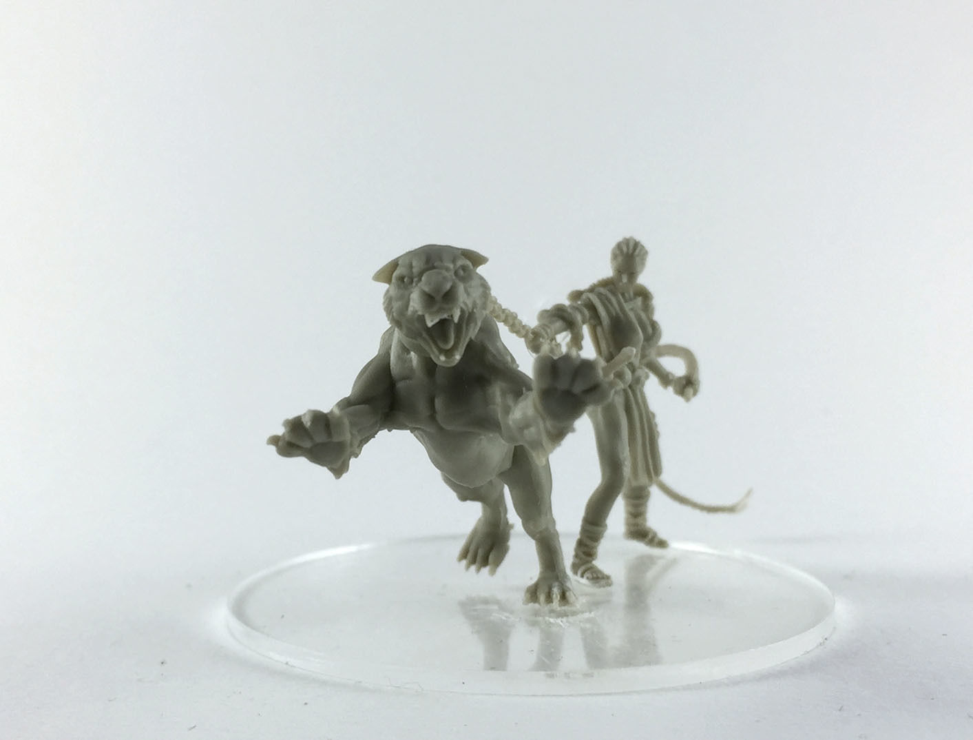 Lioness handler 35mm scale 3D print model_18