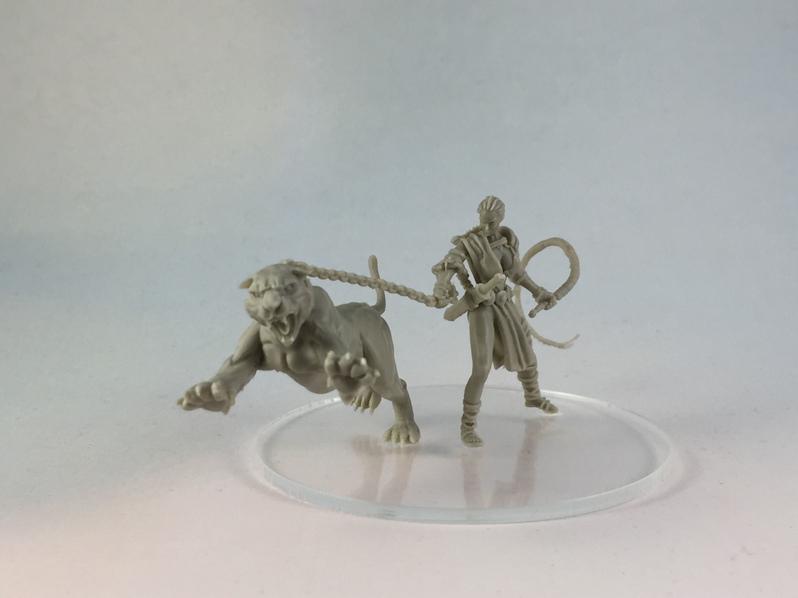 Lioness handler 35mm scale 3D print model_9