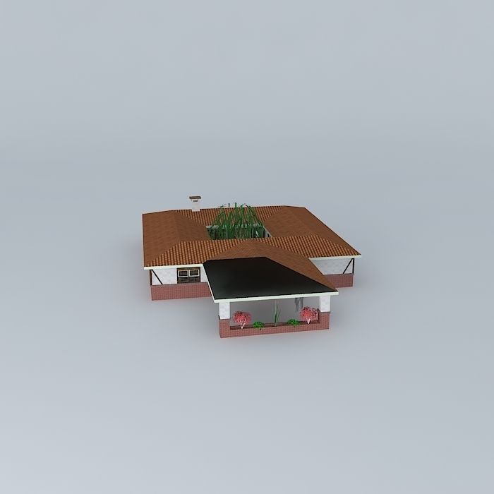 Zen House Free 3D model_2