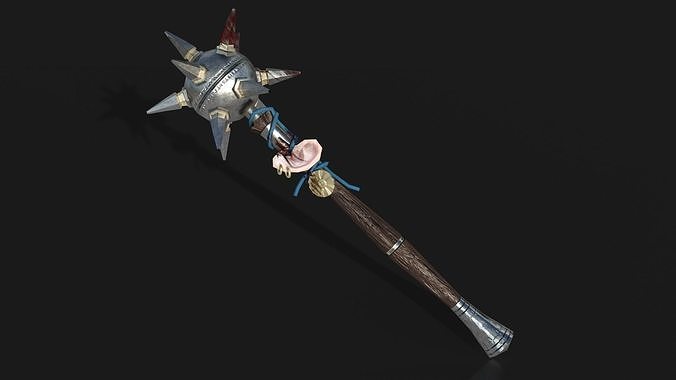 Medieval mace Low-poly 3D model