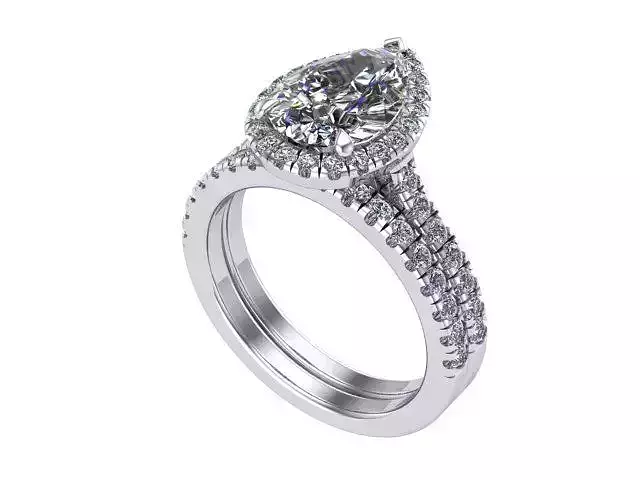 Pear shape with matchiong 