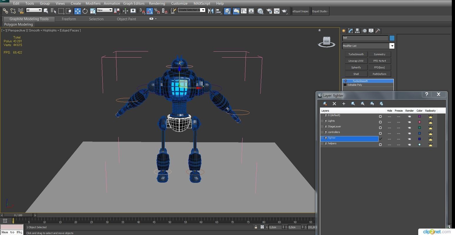 Black Fighter  3D model_12