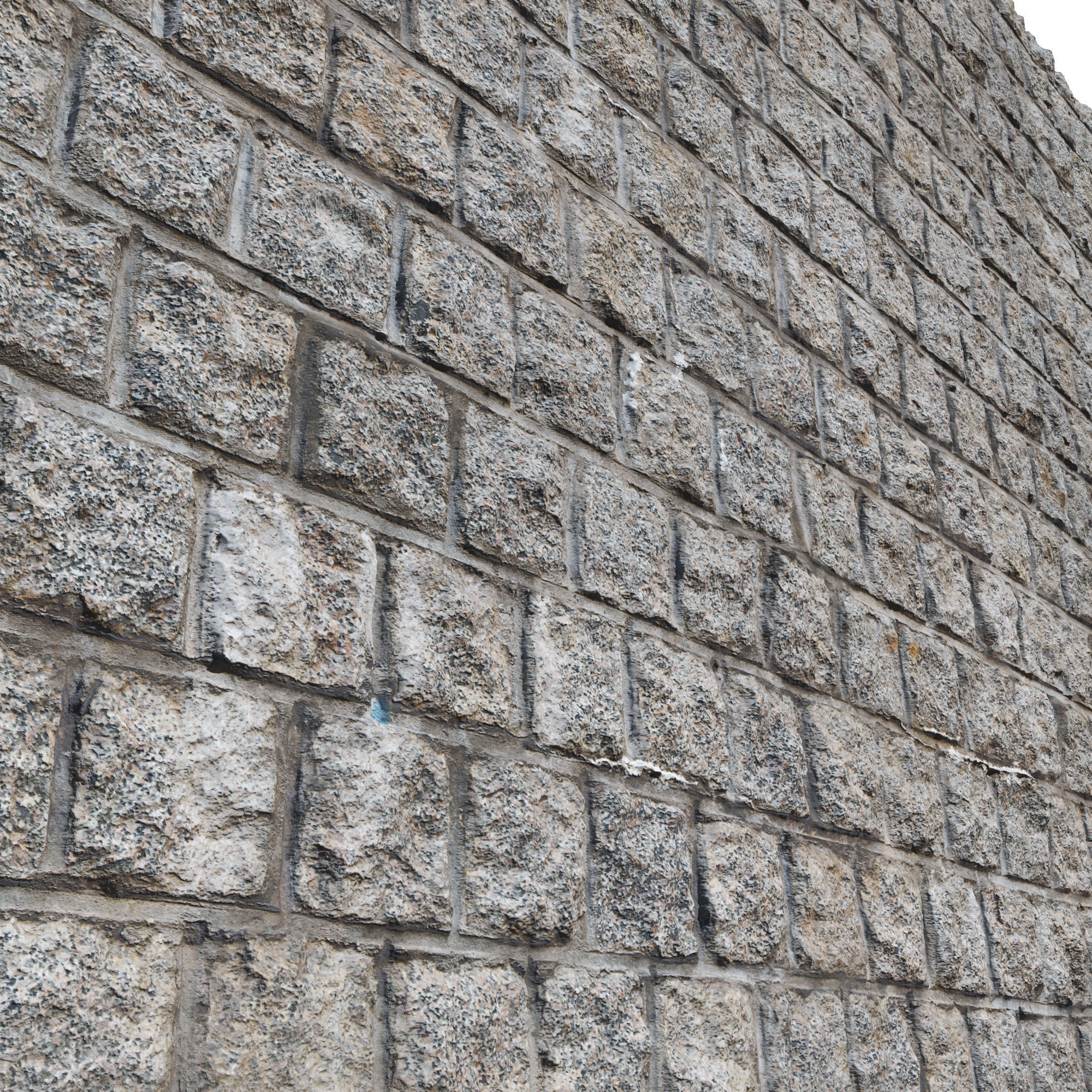 Ultra realistic Brick Old wall 3D model_2