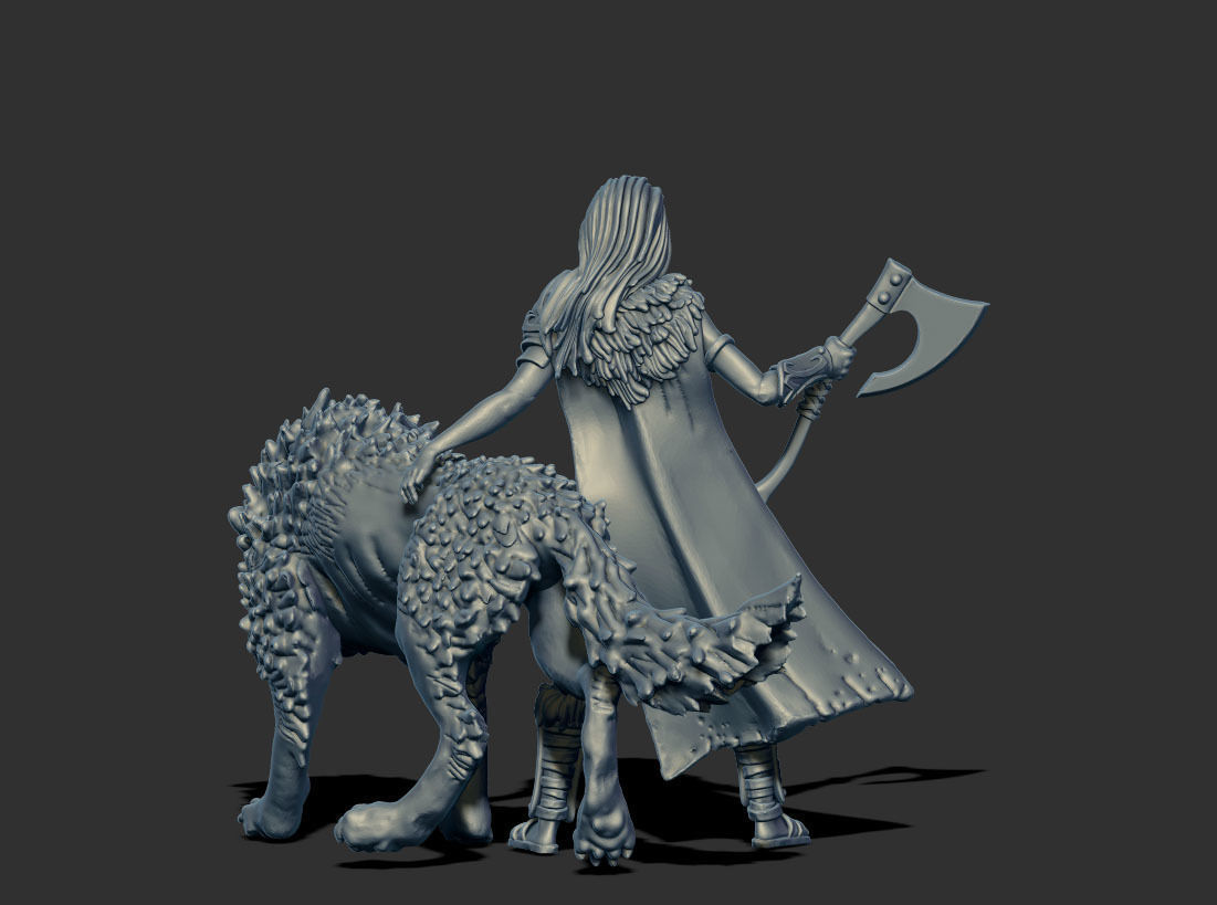 Motherwolf 35mm scale 3D print model_3