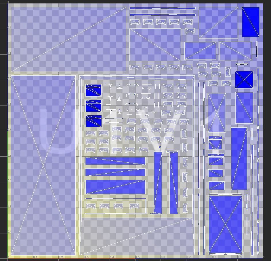 Card Catalog Low-poly 3D model_4