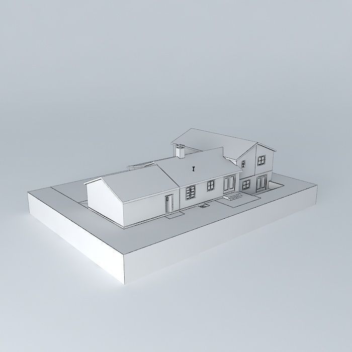 Pre fab house Free 3D model_4