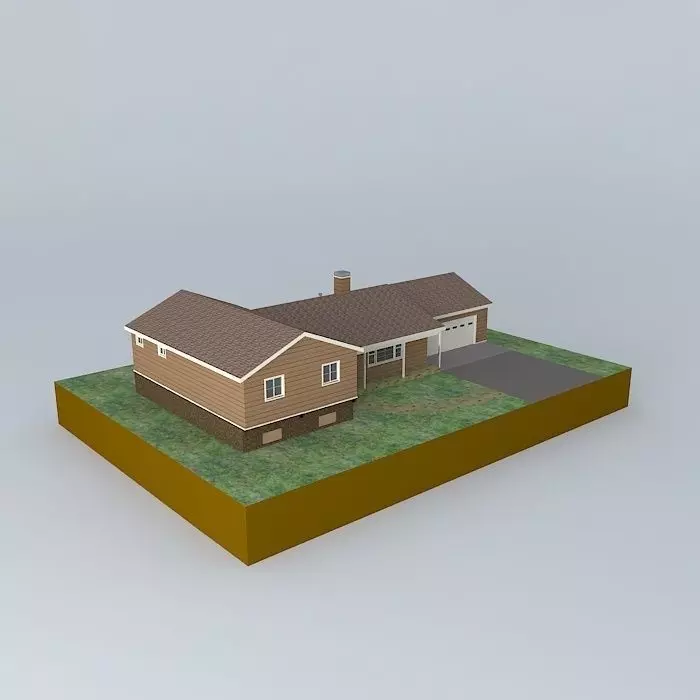 Pre fab house Free 3D model_0