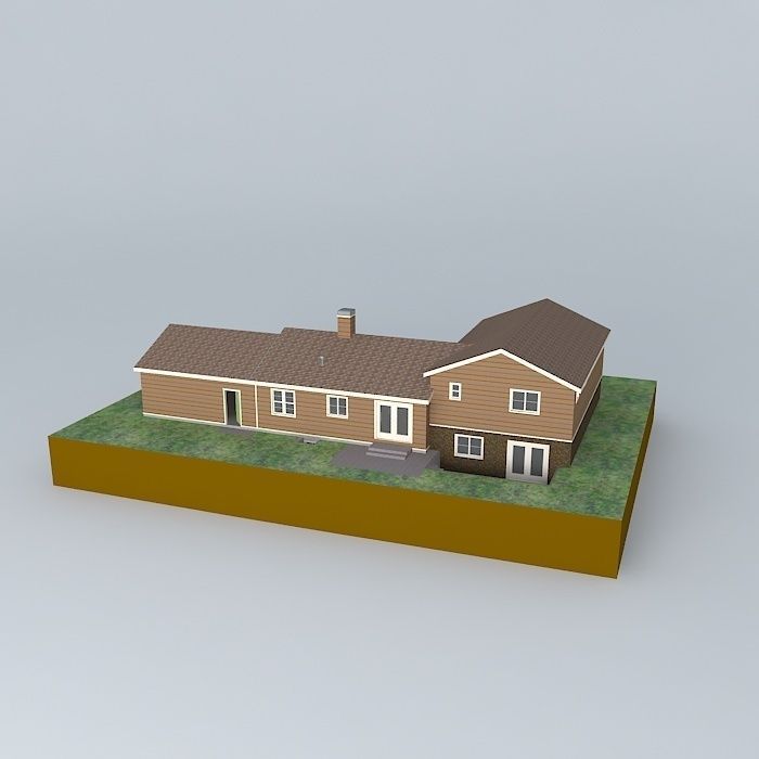 Pre fab house Free 3D model_1