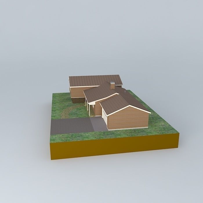 Pre fab house Free 3D model_2