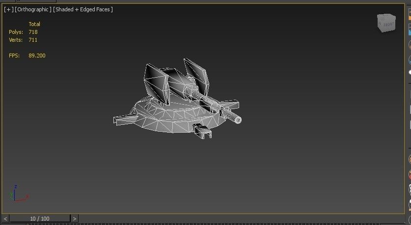 gun ready to face zombies low poly game ready Low-poly 3D model_1
