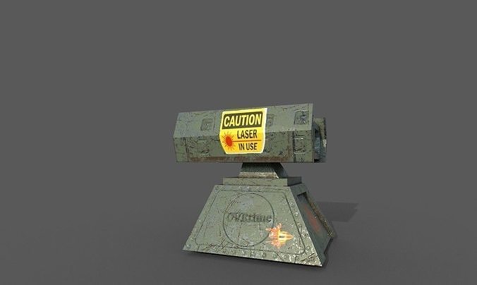 low poly rocket launcher  Low-poly 3D model