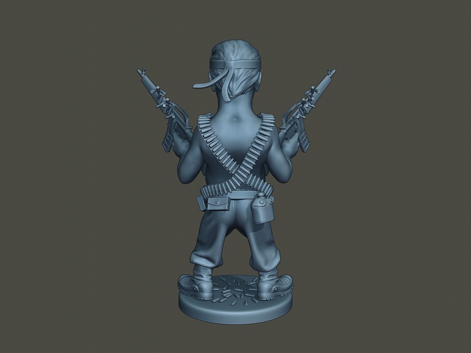 Donald Trump RamboMan 3D model 3D printable | CGTrader