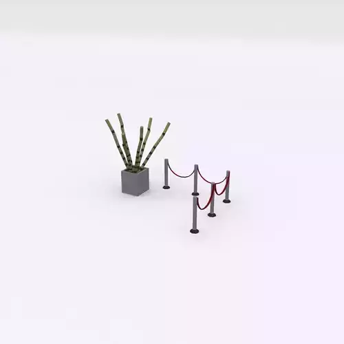 Night low poly  pack Low-poly 3D model