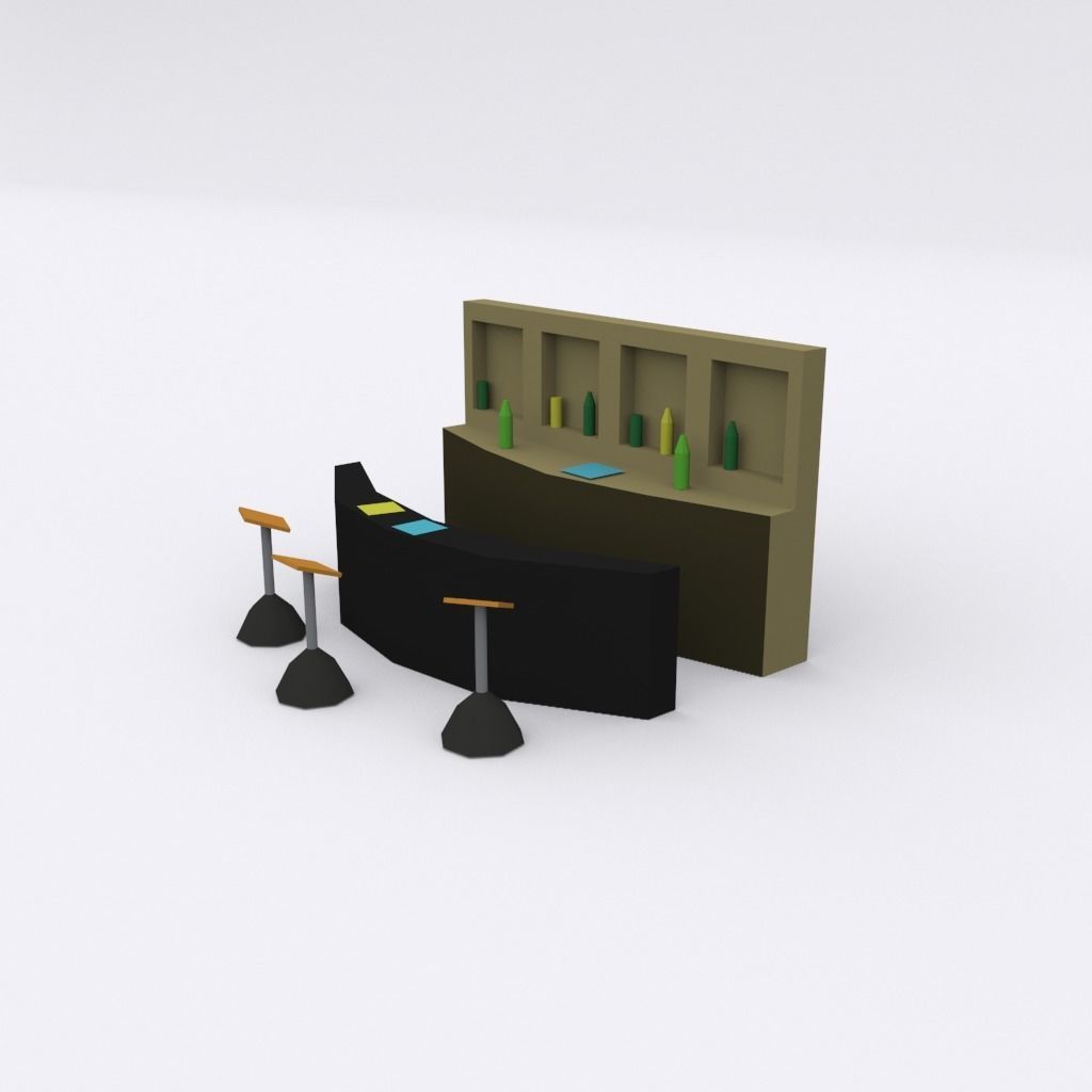Night low poly  pack Low-poly 3D model_3