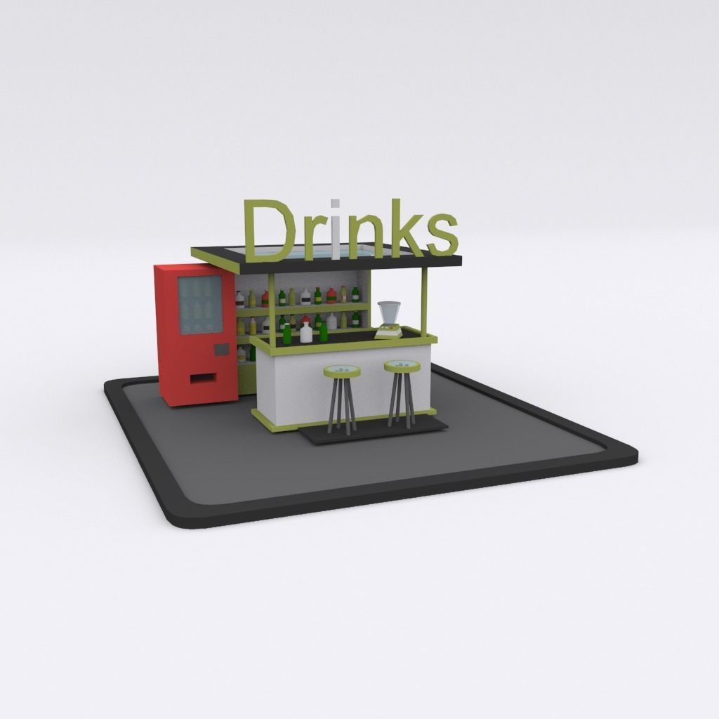 Night low poly  pack Low-poly 3D model_4