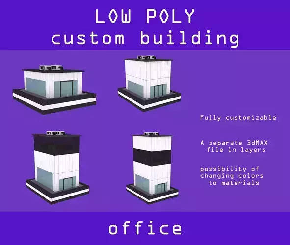 Office low poly pack