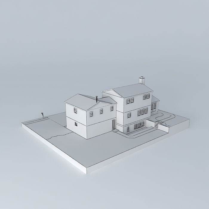 The Irvington House Free 3D model_4