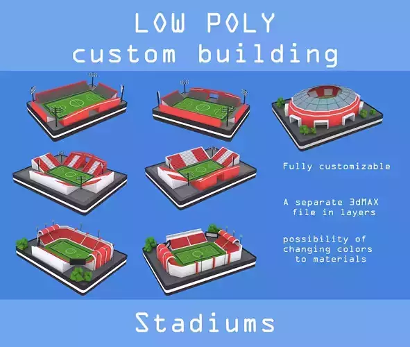 Stadium low poly pack