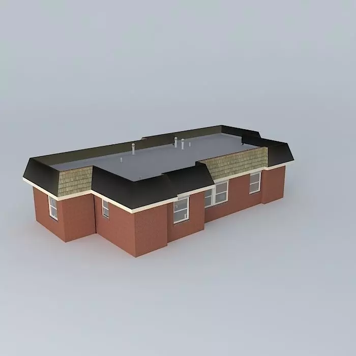 Quad Housing single unit Free 3D model