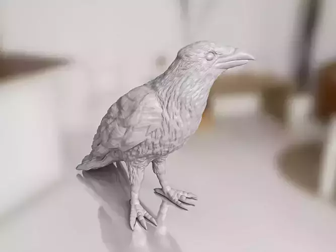 Crow Bird Statue