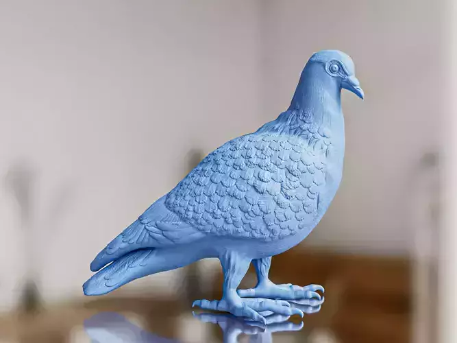 Cute Dove Pigeon toy 3D print model
